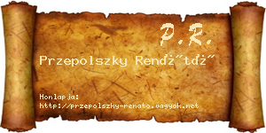 Przepolszky Renátó névjegykártya